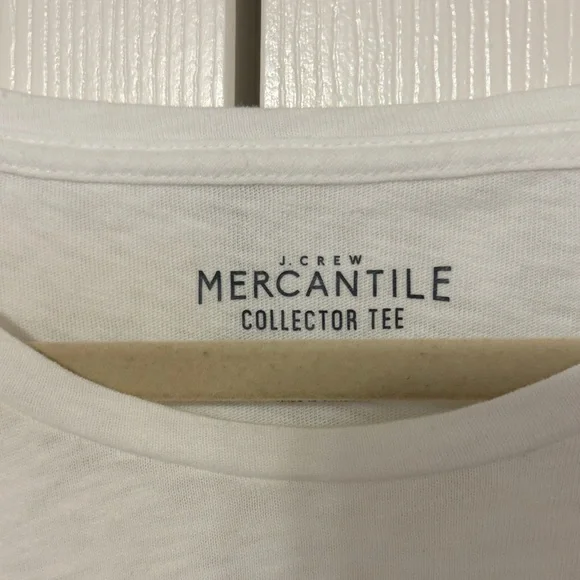 J. Crew White Graphic Tee with French Dachshund Print L - Picture 4 of 7